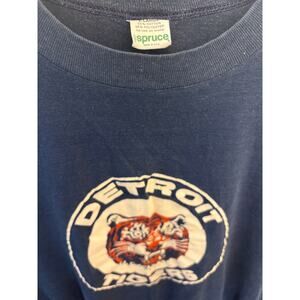 Vintage 80s Detroit Tigers Single Stitch T-Shirt - XL